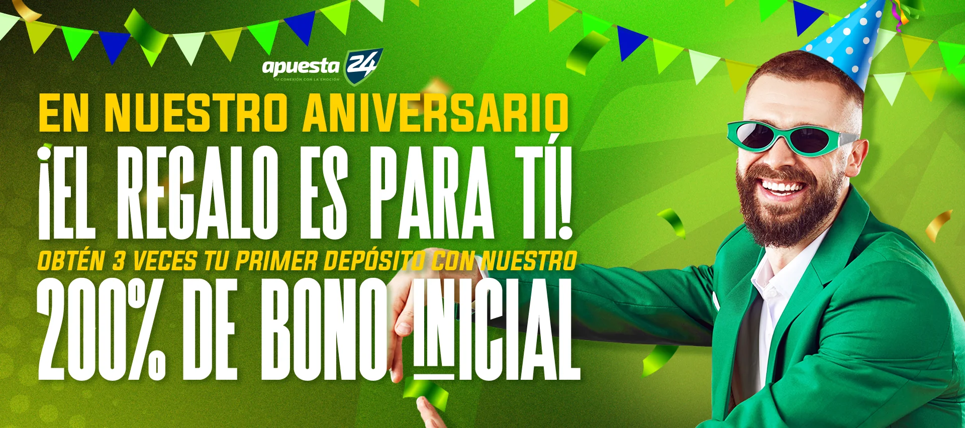 Triplicamos tu primer depósito! Promo de aniversario