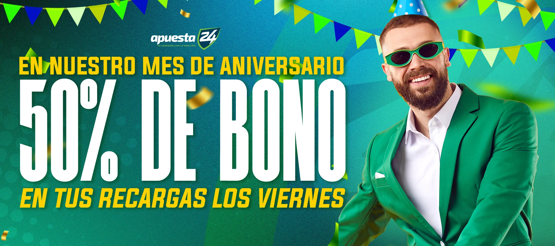50% de bono en tus recargas los viernes de Mayo 