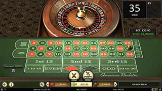 American Roulette Win